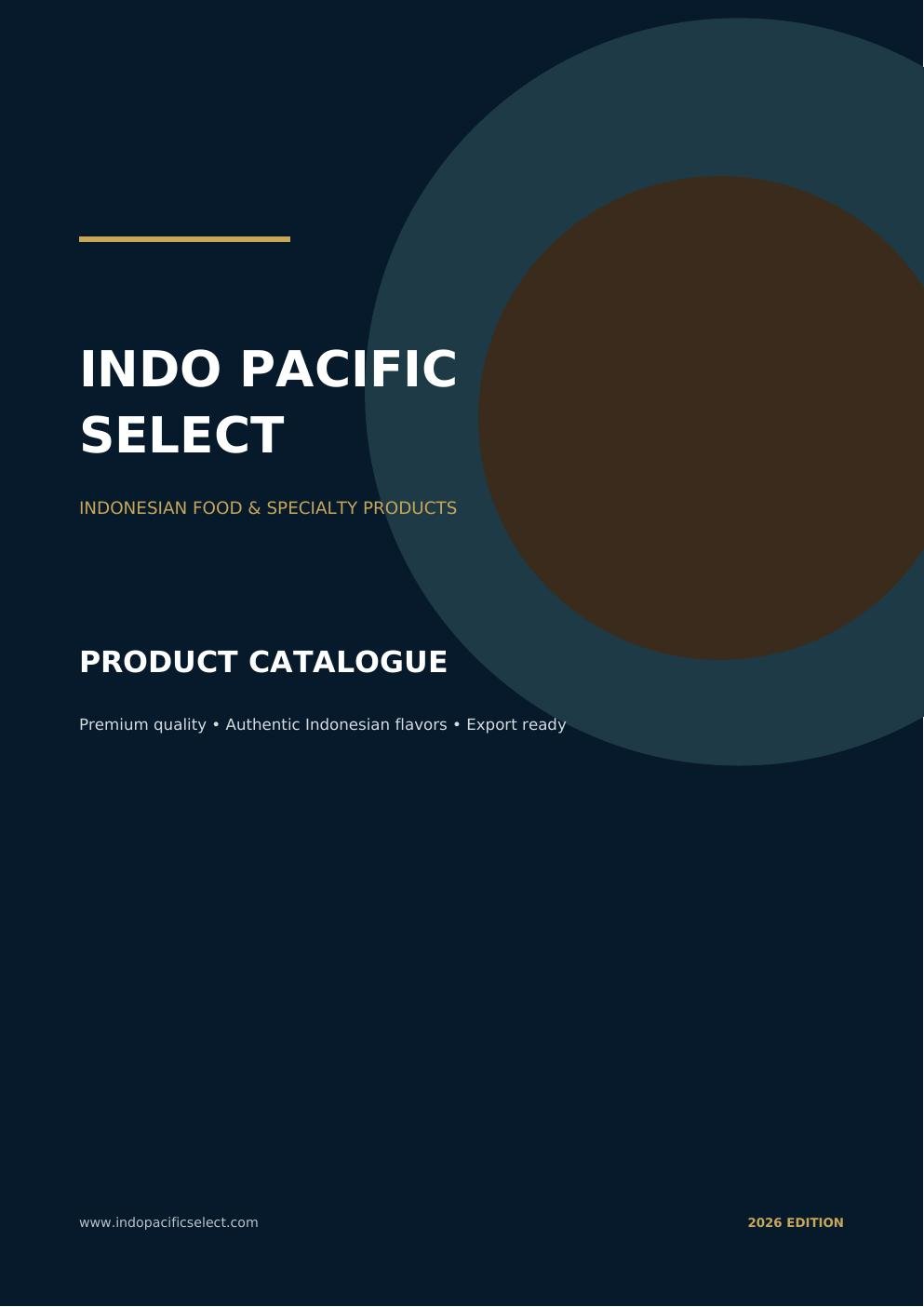 Indo Pacific Select 2026 Product Catalogue cover